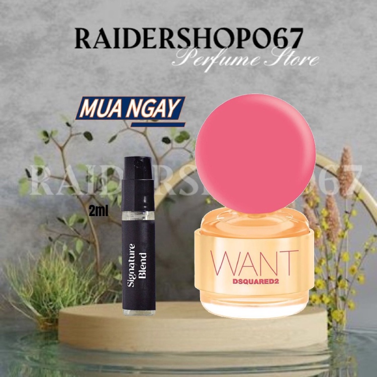 Nước hoa nữ Want Pink Ginger của hãng DSQUARED² ®️