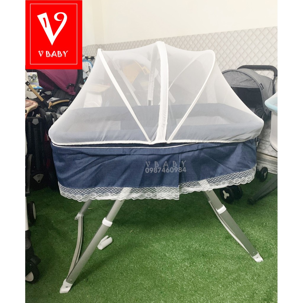 [FREESHIP] Nôi ru bé ngủ V-Baby P3 ( kèm hình thật, tặng chiếu )