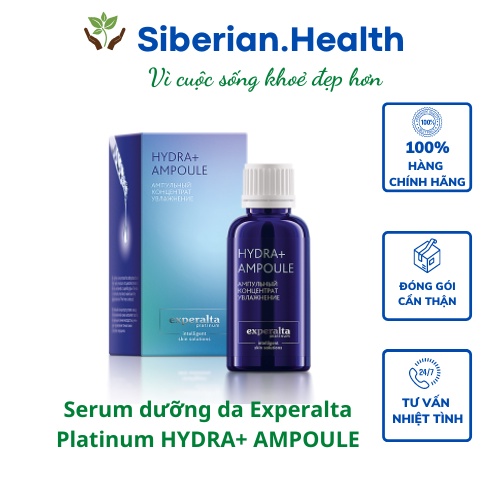 Serum dưỡng da Experalta Platinum HYDRA+ AMPOULE- 30ml Siberian- giúp làm giảm sự hiện ra của những mối nhă