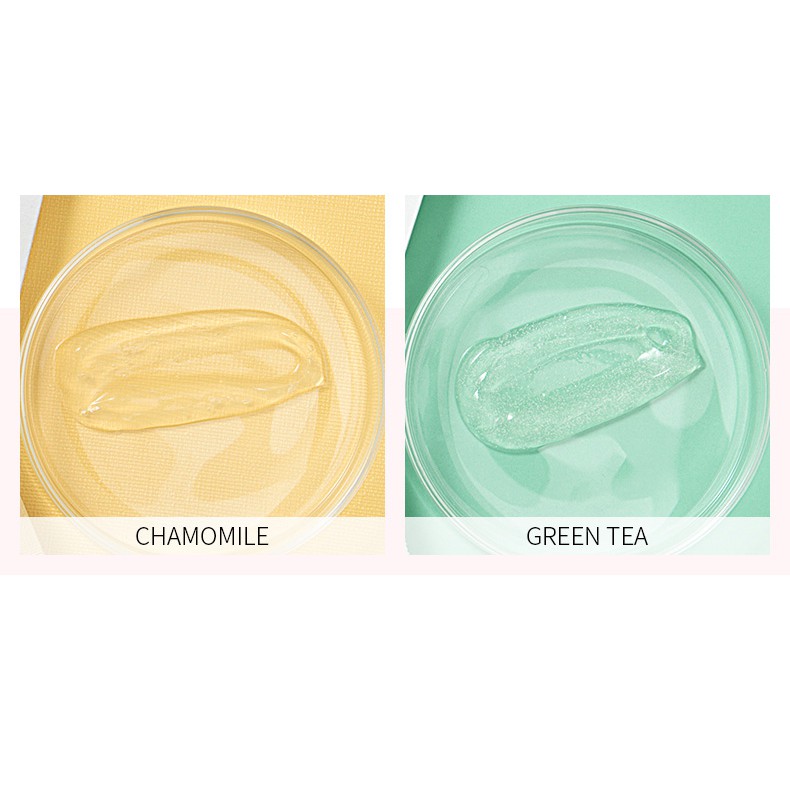 Set 2 gel tẩy tế bào chết da mặt Laikou tinh chất matcha và hoa cúc 2x3g