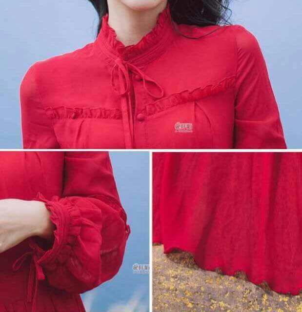 Đầm maxi tay dài cổ trụ sang trọng - kèm hình khách | BigBuy360 - bigbuy360.vn