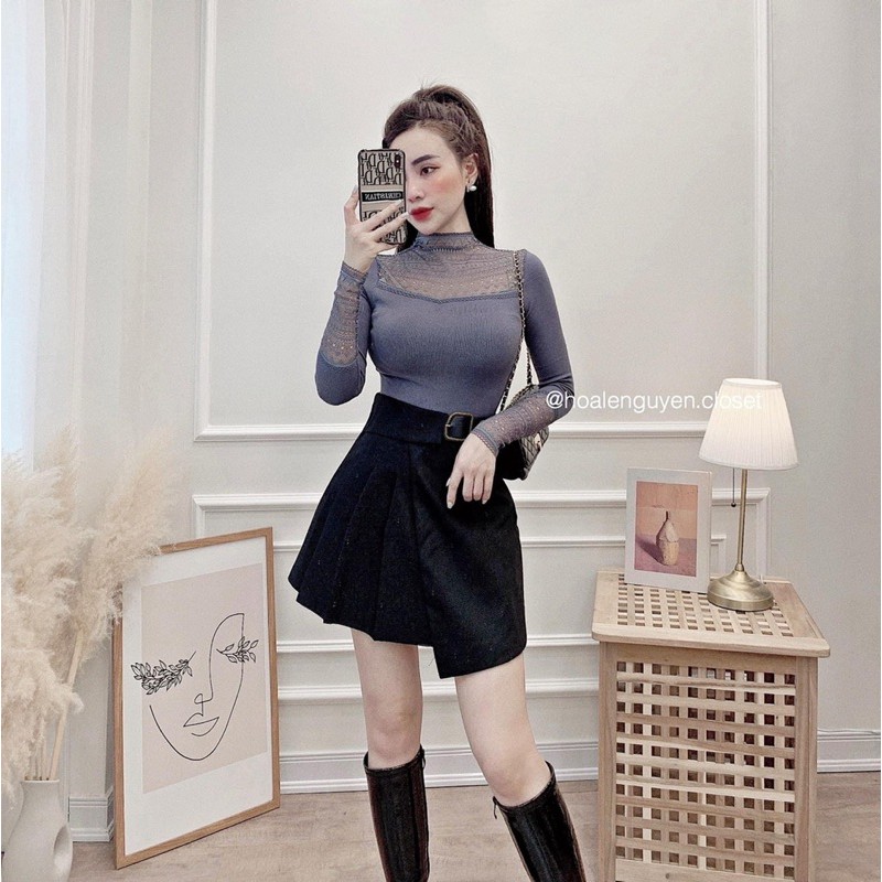 [Mã WARUN27 giảm 12k đơn 99k] BÁN SỈ ÁO LEN GIỮ NHIỆT PHA REN KÈM HỘP C | BigBuy360 - bigbuy360.vn