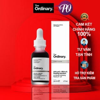 Serum peel da hoá học the ordinary aha 30% bha 2% peeling solution