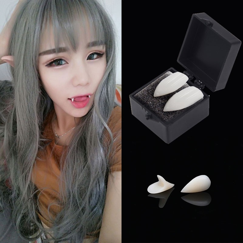 Bộ 2 Răng Nanh Giả Hóa Trang Ma Cà Rồng Dịp Halloween