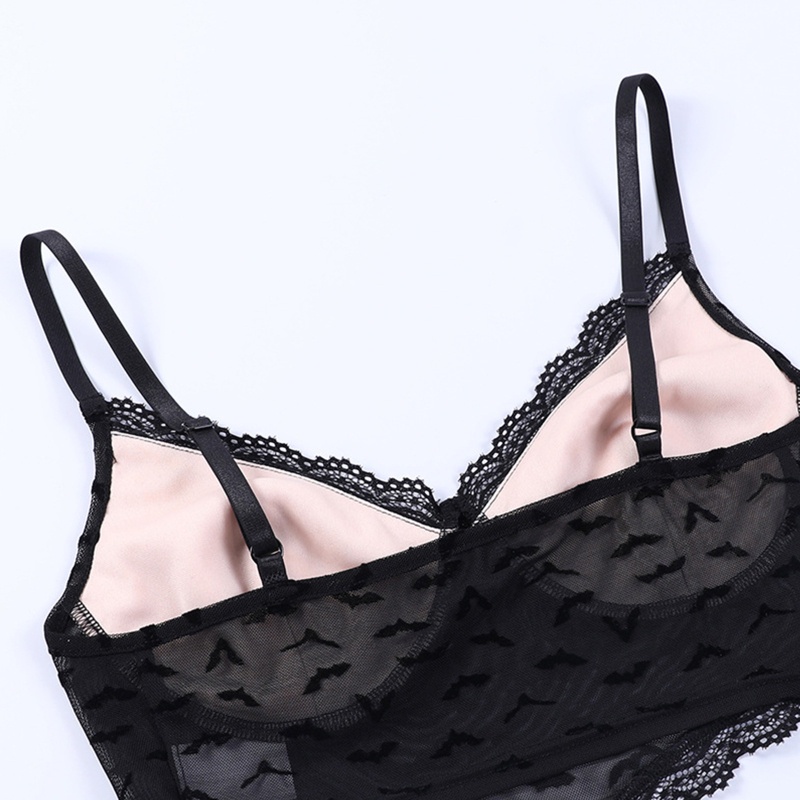 Bộ Áo Tank Top In Hình Dơi + Quần Dài Lưng Thun Thời Trang Halloween Cho Nữ