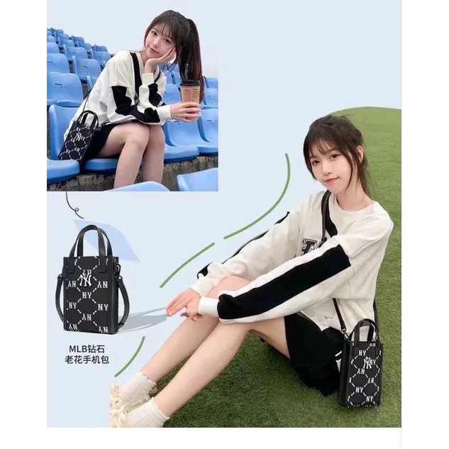 Túi tote đeo điện thoại đứng quai xách xuất xịn #mlb #ny