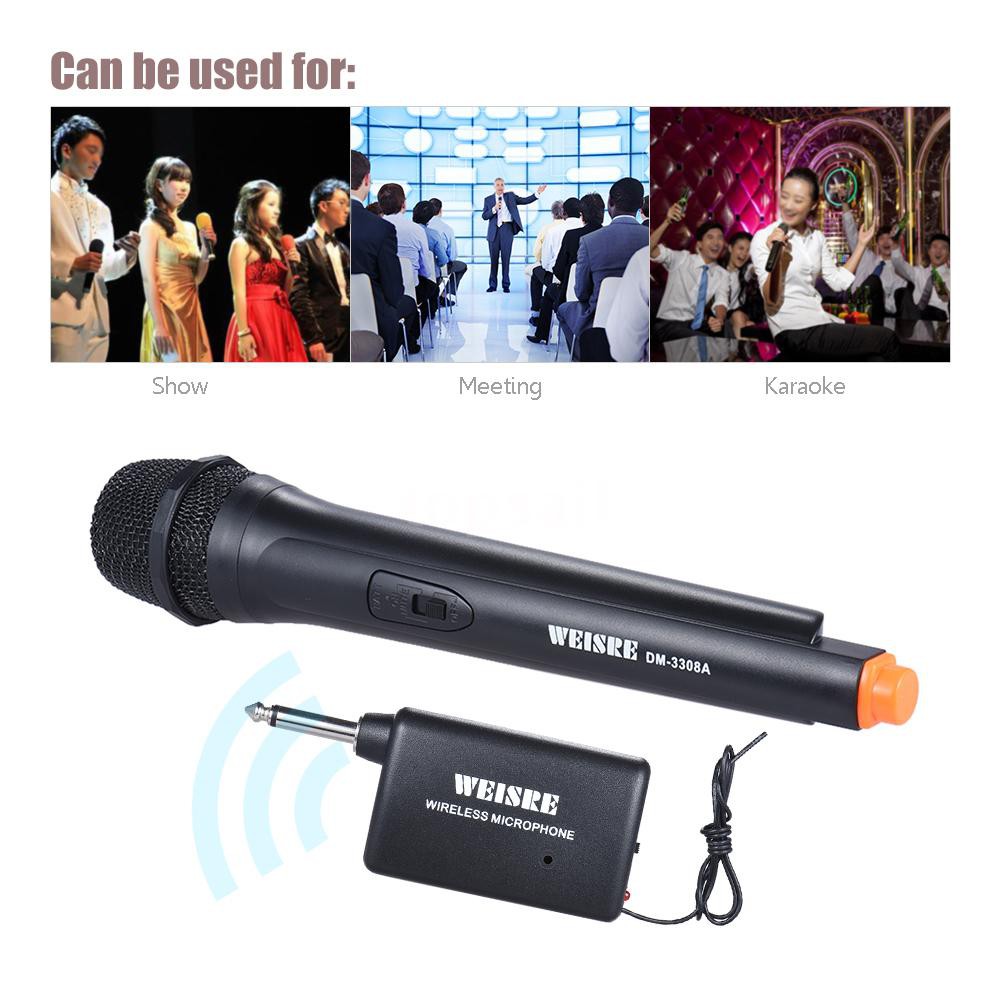 ☪Top☪ Handheld Wireless Unidirectional Dynamic Microphone Voice Amplifier for Karaoke Meeting Ceremony Pro