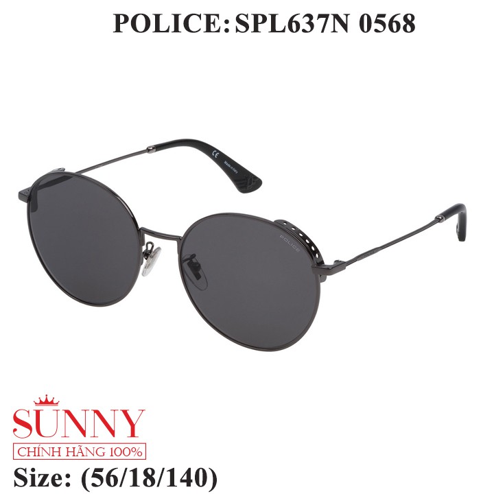 Kính mát Police chính hãng SPL637N màu sắc thời trang, thiết kế dễ đeo bảo vệ mắt