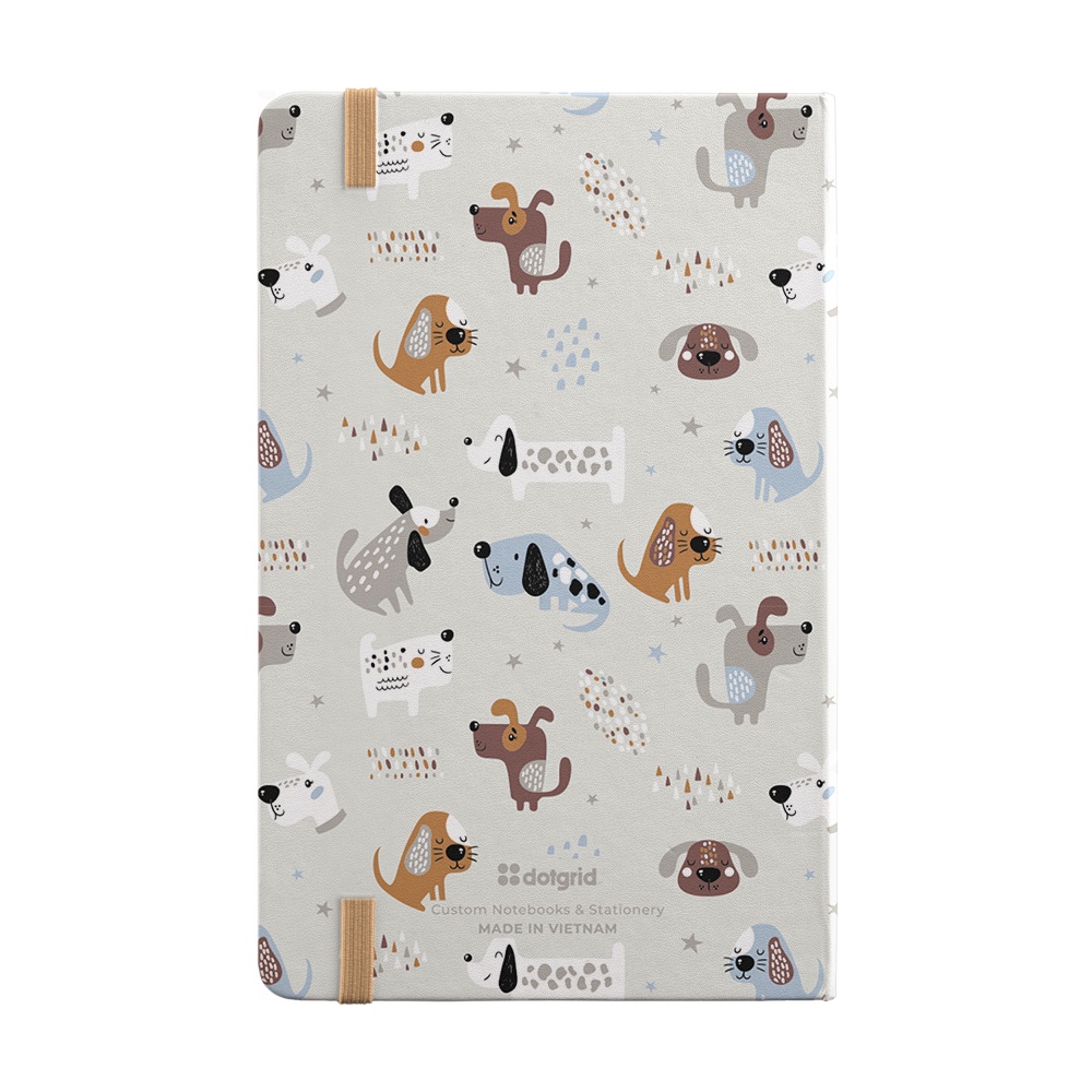 Sổ tay Adorable Animals A5 bìa da cao cấp giấy 100GSM 4 loại ruột