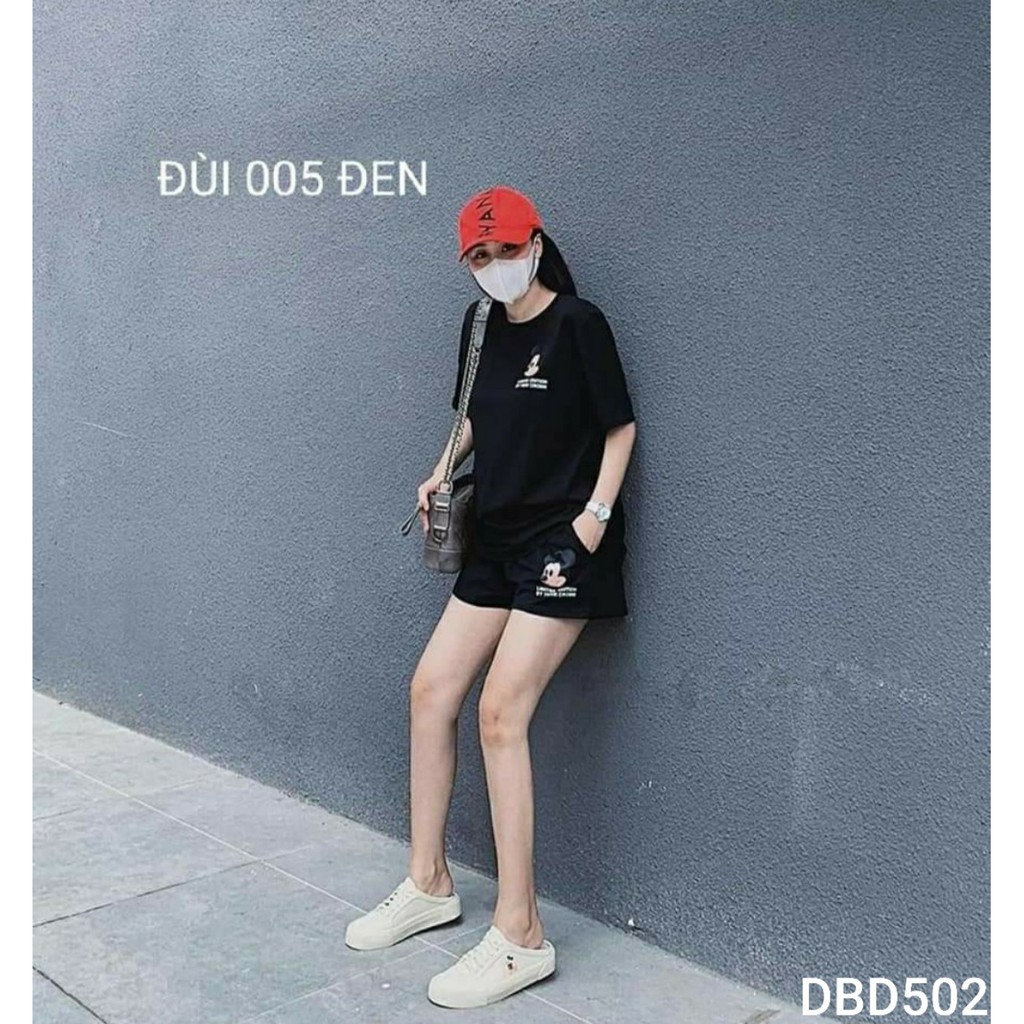 [ Ban Chạy] Đồ Bộ Mặc Nhà In Áo Quần Hình Chuột Dễ Thương Đủ Màu Size 40-65kg - DBD502 | BigBuy360 - bigbuy360.vn