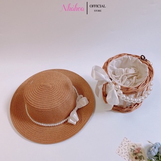 Túi cói nón cói phụ kiện chụp ảnh du lịch handmade - chính hãng nhà hoa