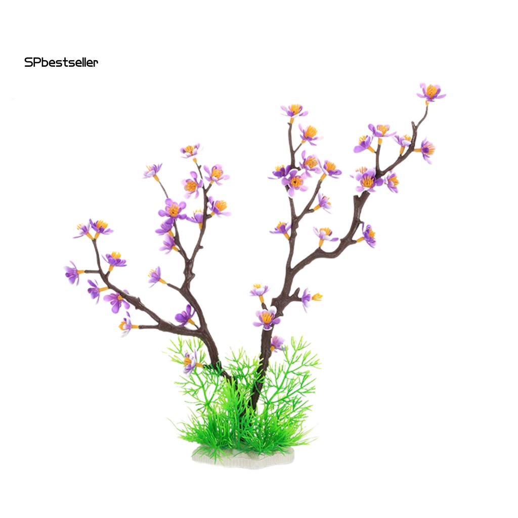 Cỏ Nhân Tạo Màu Sắc Sống Động Trang Trí Bể Cá