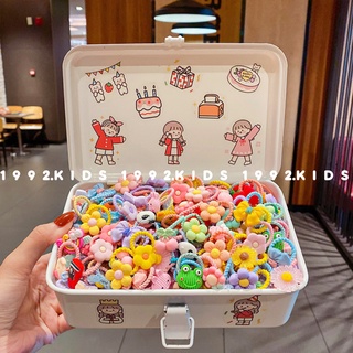Set 10 dây cột tóc đáng yêu cho bé gái