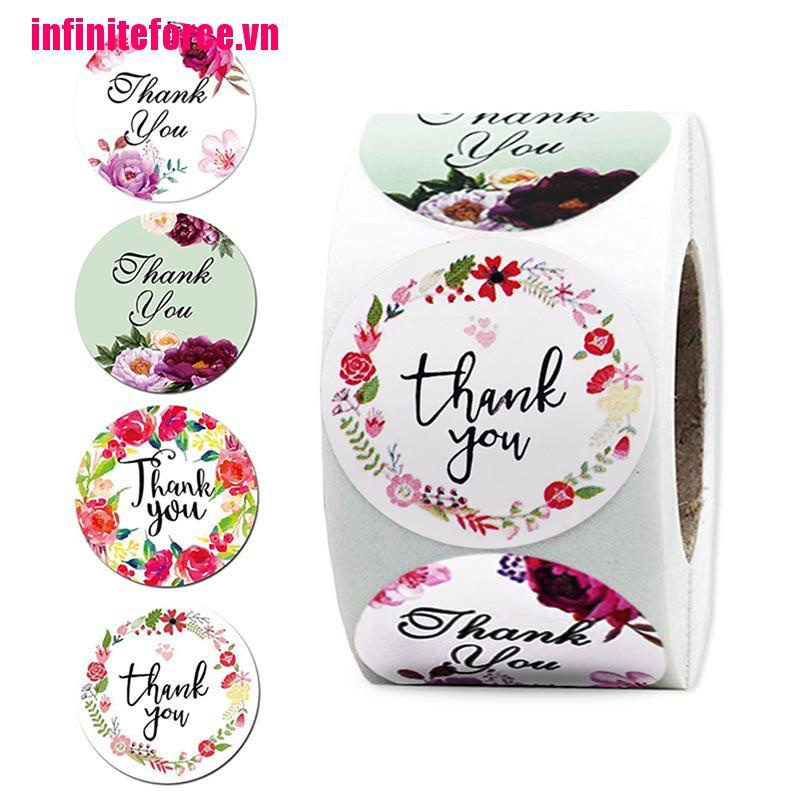 Set 500 Miếng Dán Chữ Thank You Trang Trí Tiệc Cưới