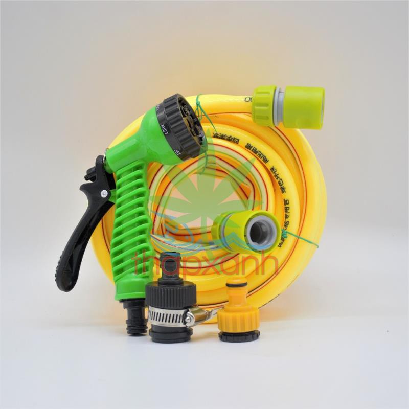 Bộ vòi xịt nước tưới cây, Rửa xe BDT-6231 Vòi 7 in 1 + 15m dây 16mm