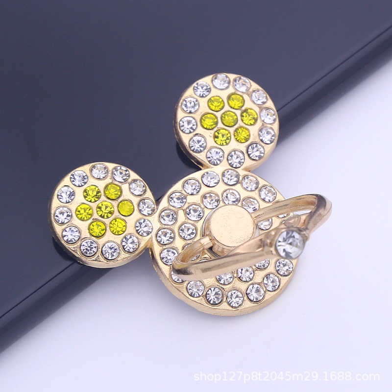 NUOWA Vòng Nhẫn Đỡ Điện Thoại Bằng Kim Loại Chống Rơi Hình Chuột Mickey Đa Năng Giá Đỡ