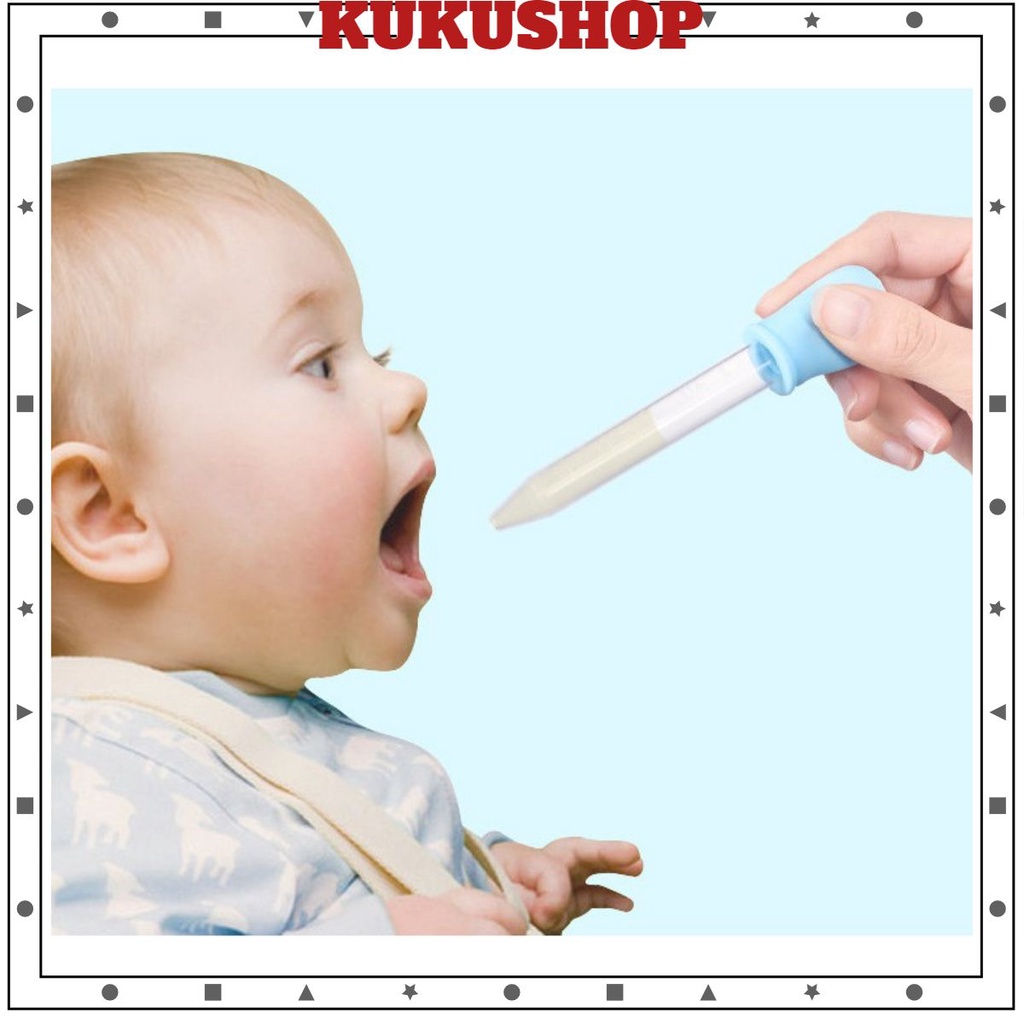 Ống bón sữa nhỏ thuốc cho bé chống sặc không chịu bú bình an toàn Kukushop_Kids CS10
