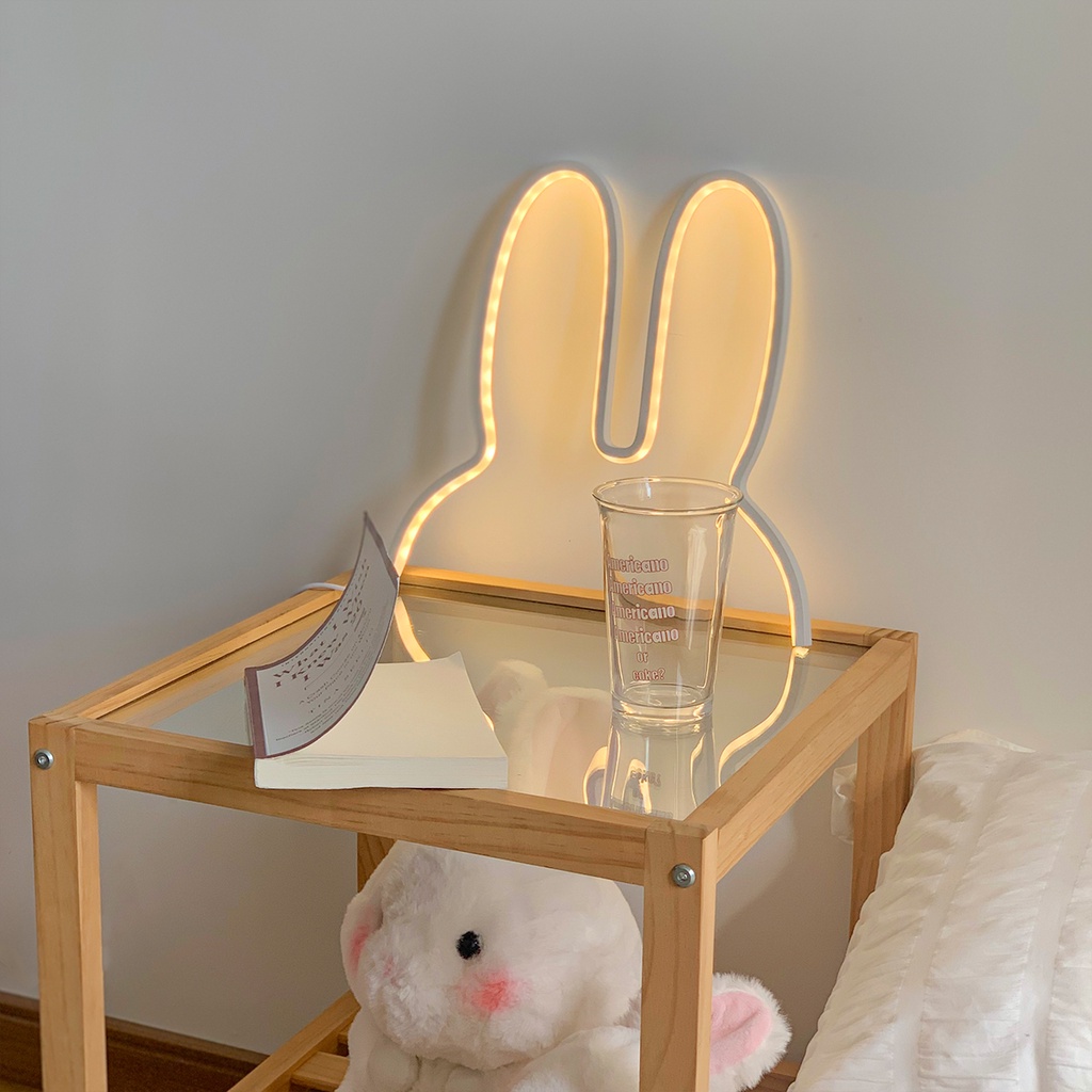 Đèn LED / đèn ngủ tai thỏ decor phòng ngủ trang trí đầu giường - HYHY HOME DÉCOR