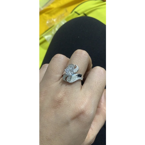 Nhẫn bạc chuẩn đẹp gắn đá cz