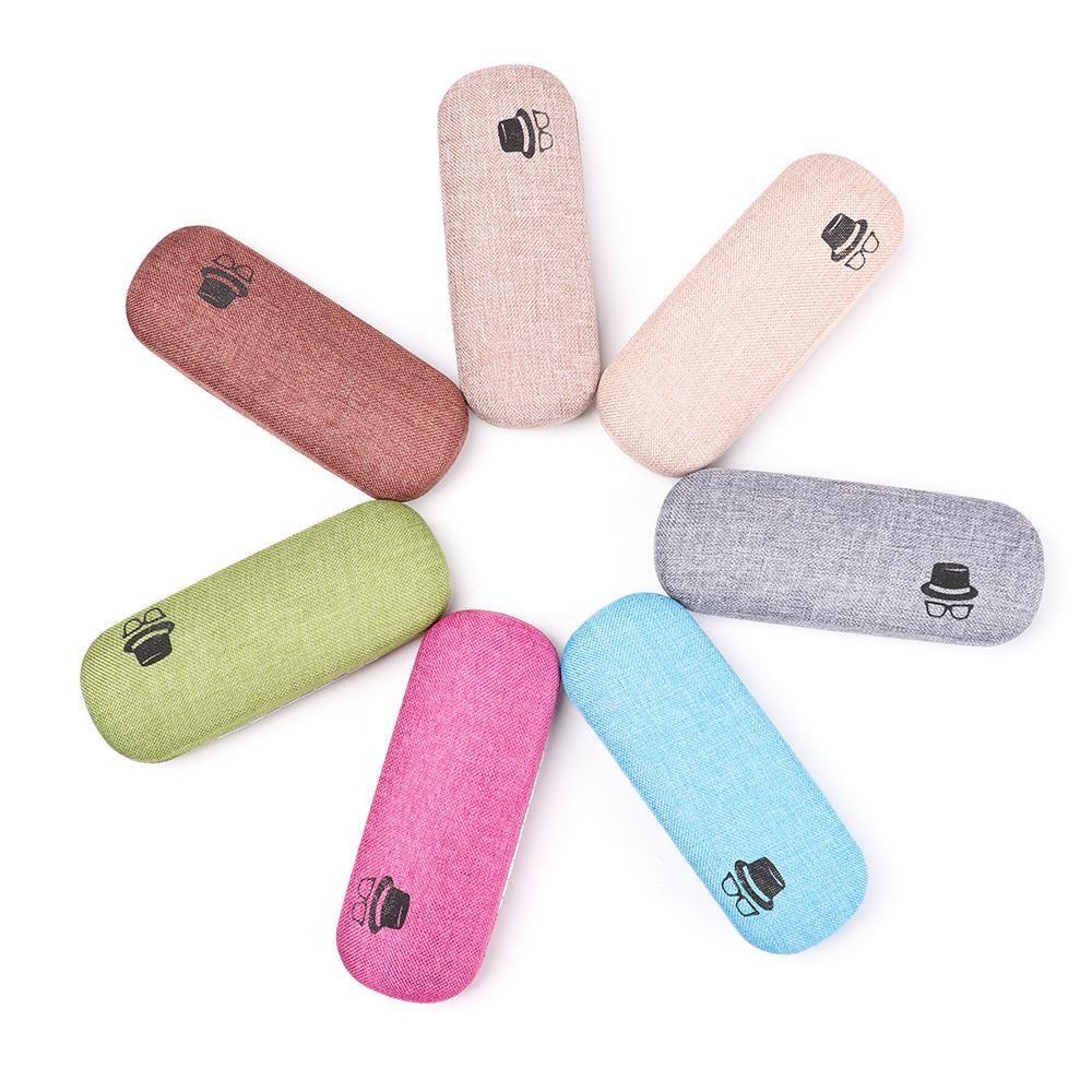 Hộp Đựng Mắt Kính Bằng Da Cứng In Logo Phong Cách Cổ Điển Giá Đỡ