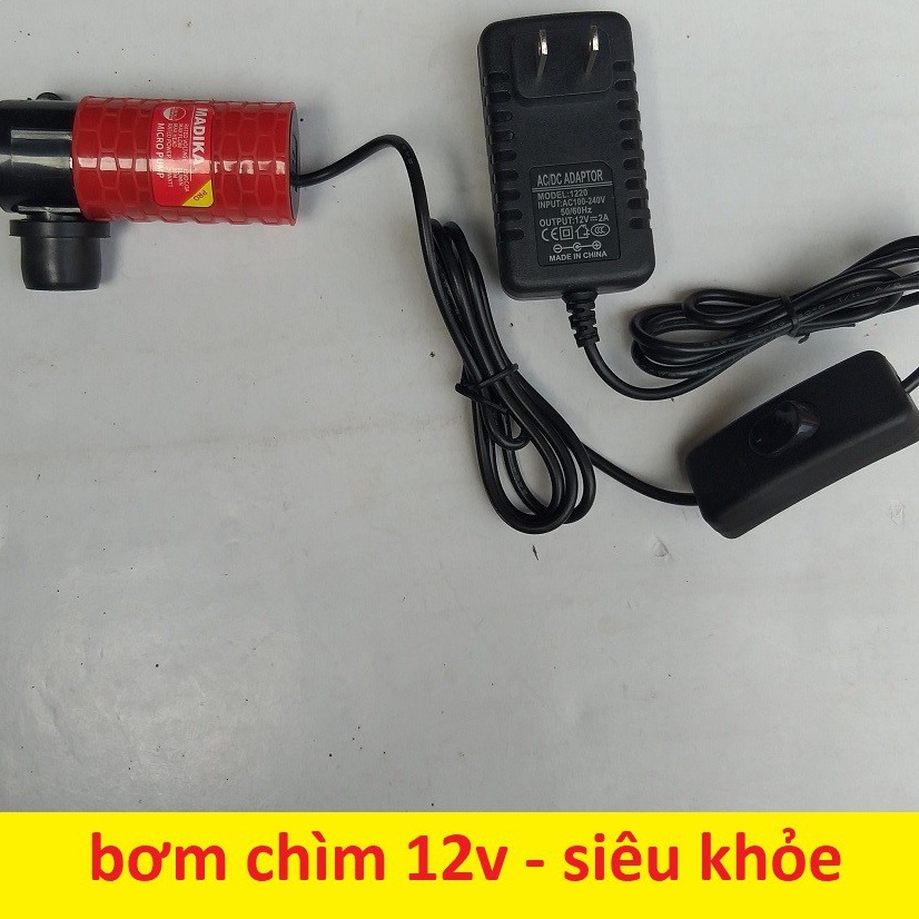 Bơm chìm mini 12v - 30w