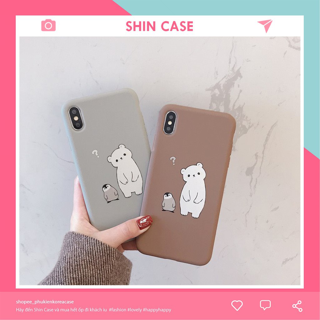Ốp lưng iphone Gấu yêu TPU trơn dẻo mềm 5/5s/6/6plus/6s/6splus/7/7plus/8/8plus/x/xr/xs/11/12/pro/max/plus/promax | BigBuy360 - bigbuy360.vn