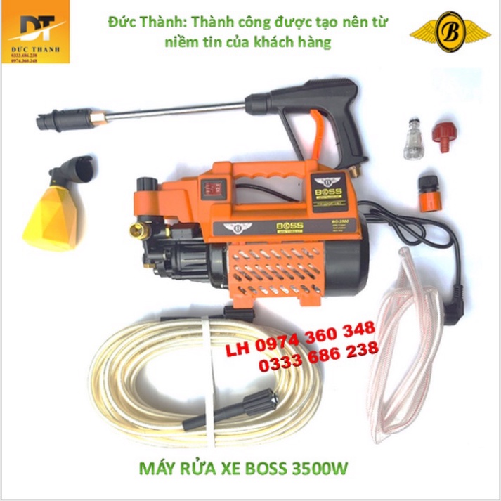 Siêu hot Máy rửa xe BOSS công suất 3500W. nhập khẩu nguyên chiếc.