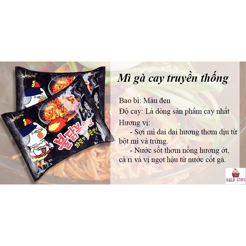 Mì cay samyang Truyền Thống Hàn Quốc gói 140gr