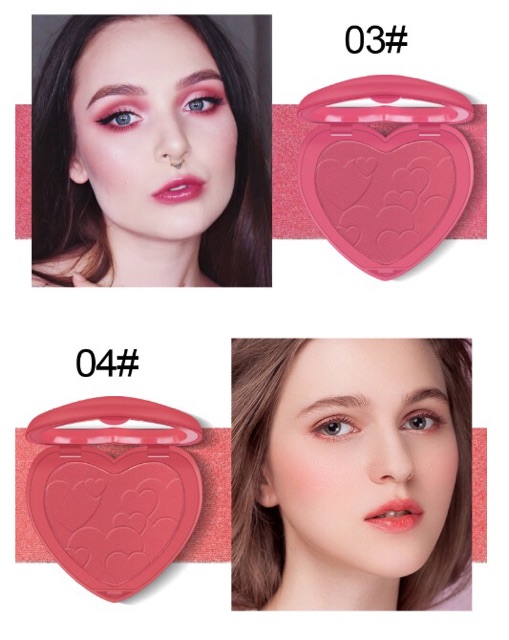 Phấn Má Tông Cam Thời Thượng Kiss Bèauty Sweet Heart Blusher