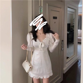 Váy suông body tay dài