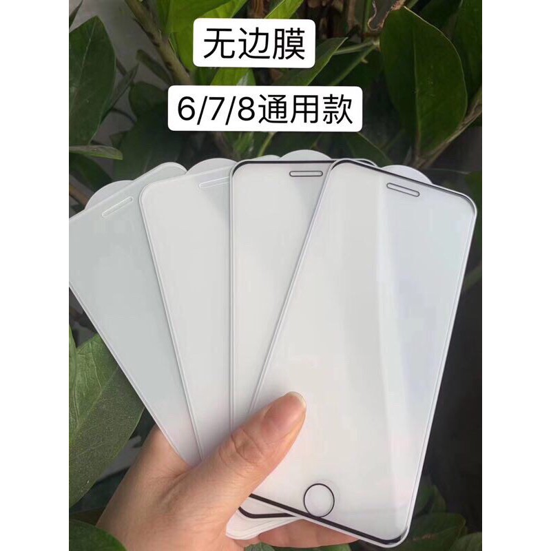 [Kính viền trong suốt] Kính cường lực iphone viền trong không che màn hình cho iphone 6/6Plus/7plus/X/XsMax