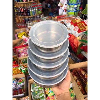 Bộ 5 Bát inox có nắp đậy