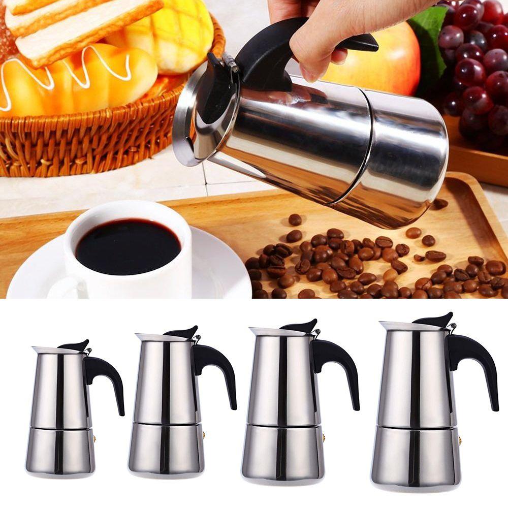 JANE Máy Pha Cà Phê Espresso Chịu Nhiệt Nhanh Phong Cách Ý Cổ Điển 2 / 4 / 6 / 9