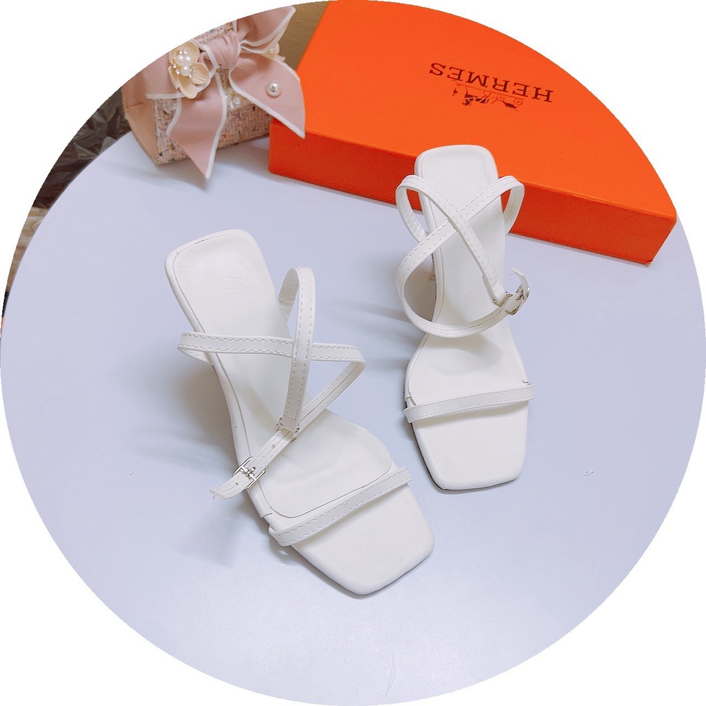 SANDAL CAO GÓT NT MỚI- GIÀY THỜI TRANG QUAI NGANG MẢNH - GUỐC NỮ CAO 9 PHÂN
