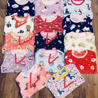 Combo 20 bộ nhung hàn sizes đại bé gái