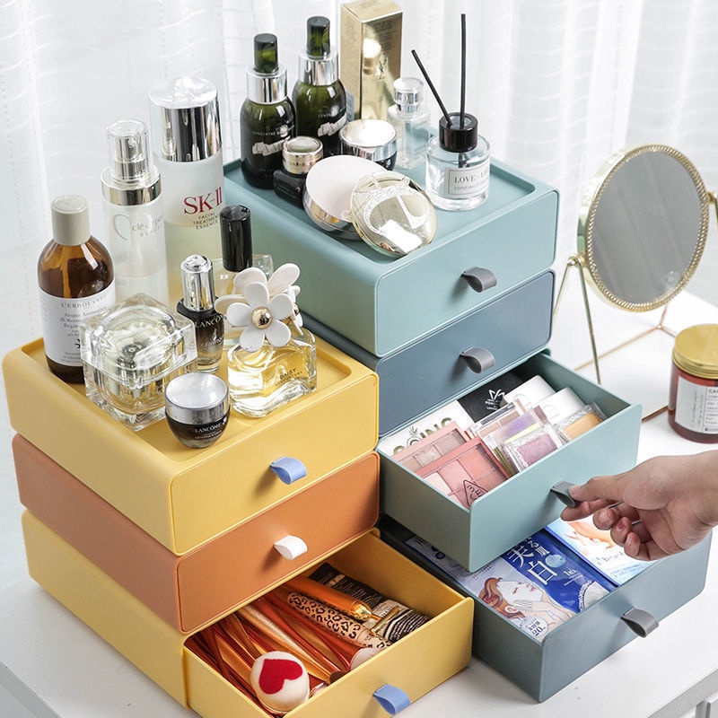 Hộp đựng mỹ phẩm để bàn có ngăn kéo tiện dụng cho học sinh/ văn phòng | BigBuy360 - bigbuy360.vn