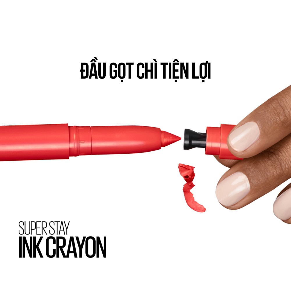 Son Bút Mịn Lì Maybelline Super Stay Ink Crayon 3.9g