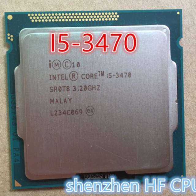 Bộ vi xử lý Intel CPU Core i5 3470 3.6GHz (4 lõi, 4 luồng) + Tặng keo tản nhiệt