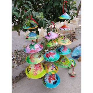 Dây nón lá vẽ trang trí