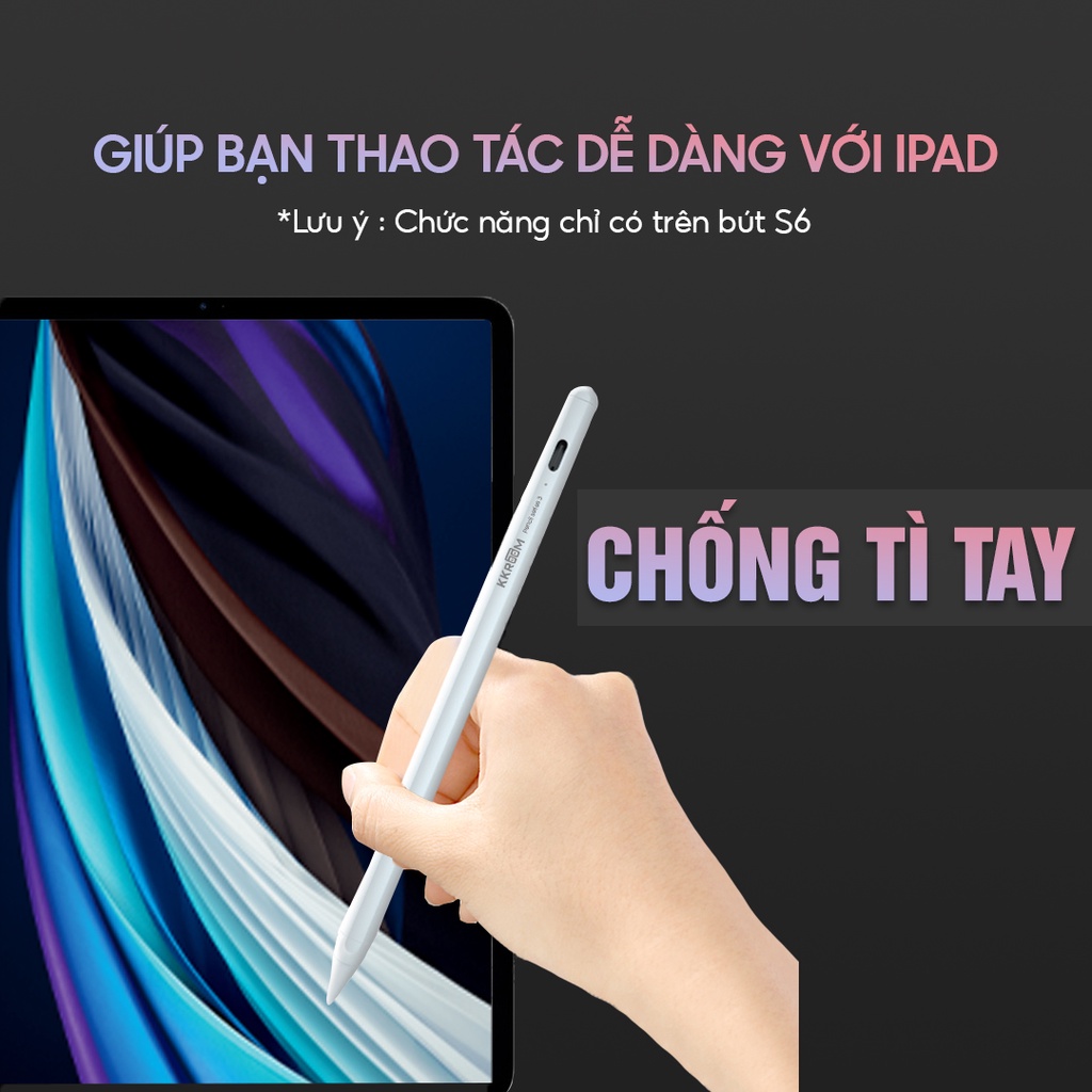 Bút vẽ cảm ứng đa năng KKROOM Pencil stylus pen active dùng cho điện thoại iphone ipad android cây viết cảm ứng