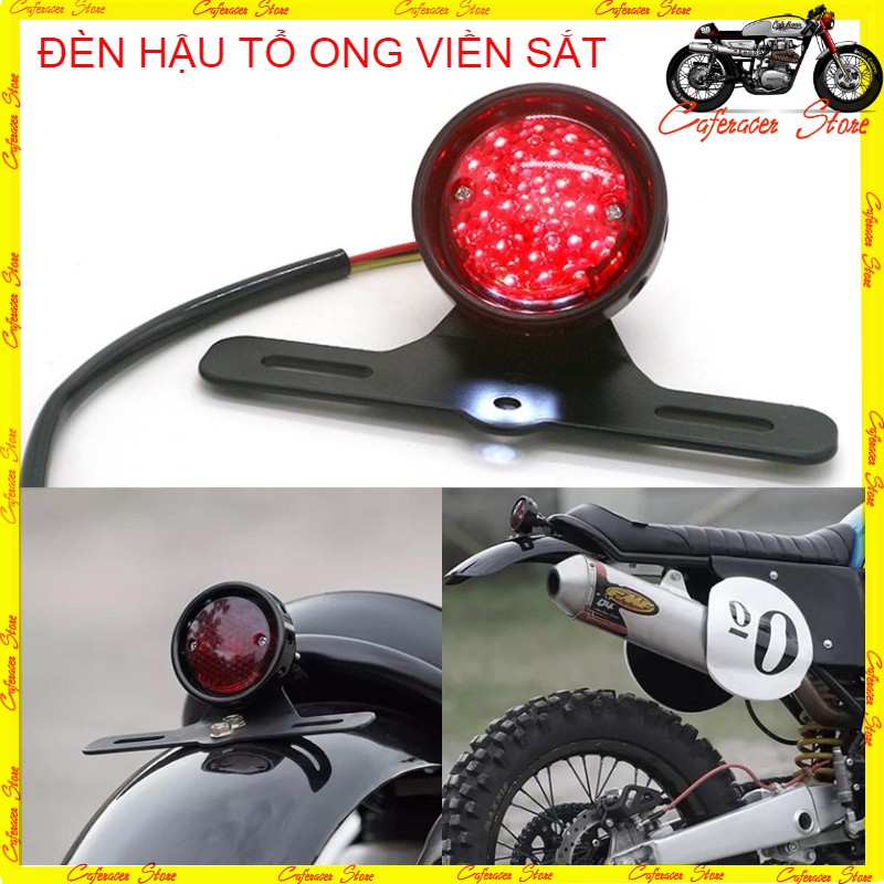 ĐÈN HẬU TỔ ONG VIỀN SẮT 💎 Đèn hậu độ cao cấp cho các dòng win, honda 67, GN125, sports, cafe racer