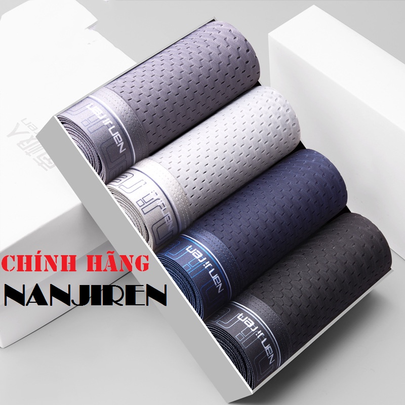 (HÀNG XỊN) Combo 4 Quần lót nam dạng lưới sexy_siêu mịn mát KÈM HỘP - Quần sịp đùi Nam cao cấp