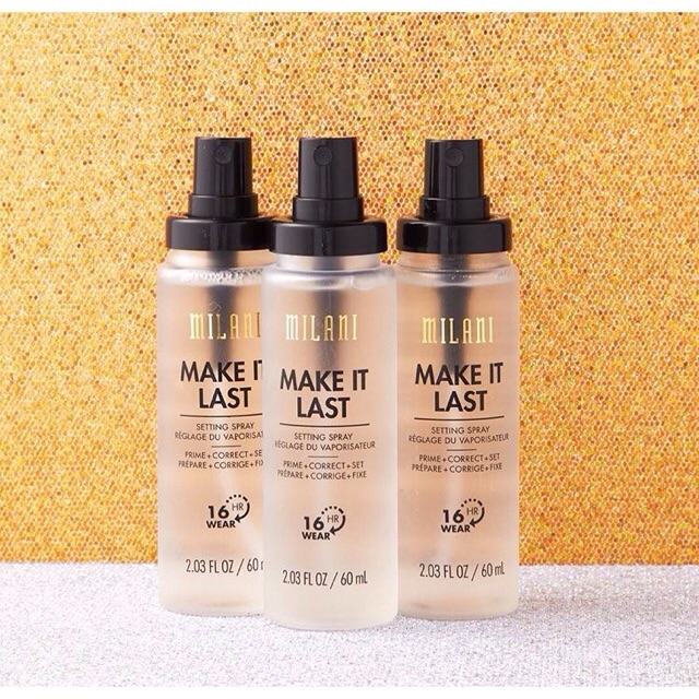 Xịt giữ makeup Milani make it last settingspray