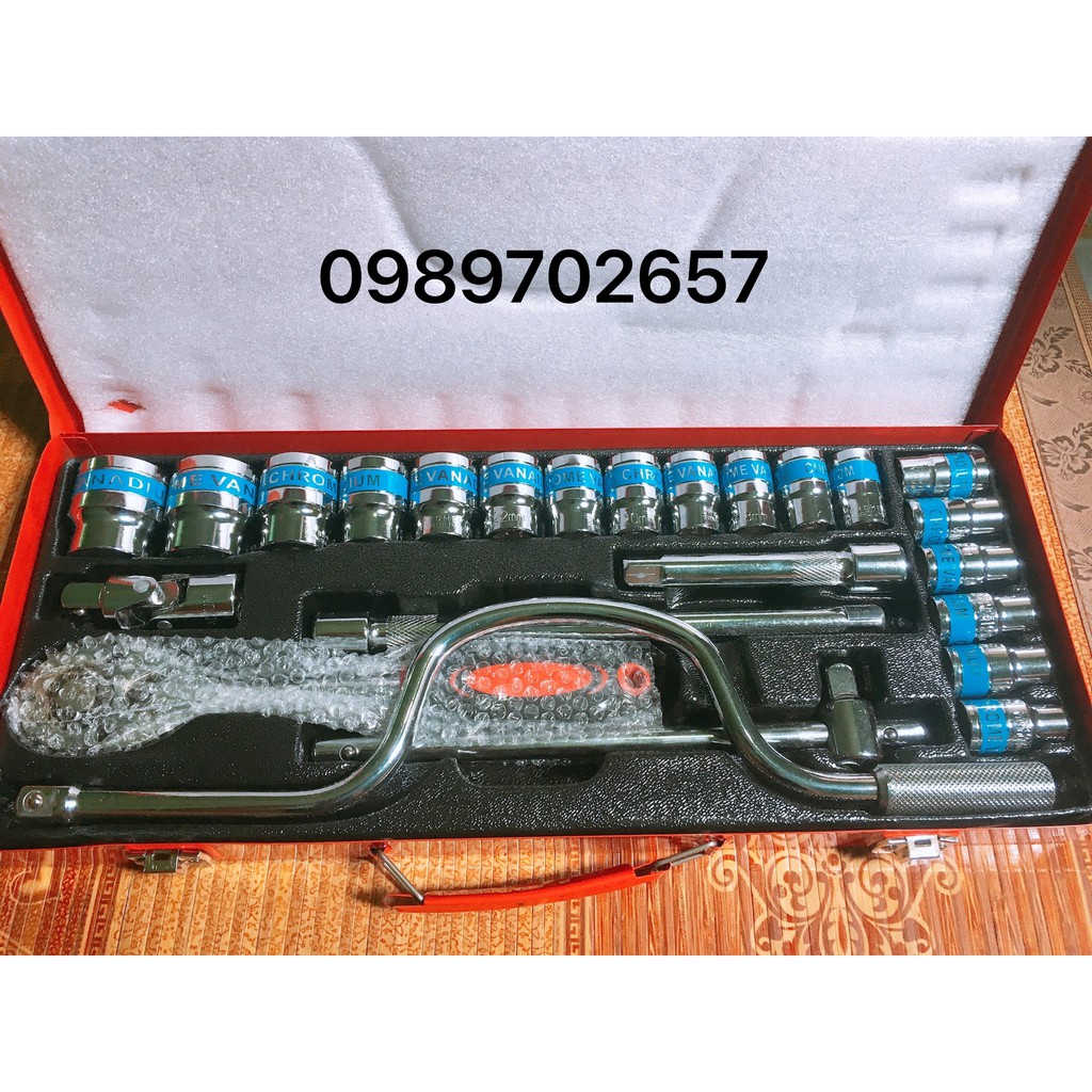 Bộ khẩu cờ lê dụng cụ sửa chữa xe ô tô xe máy đa năng tiêu chuẩn Đức