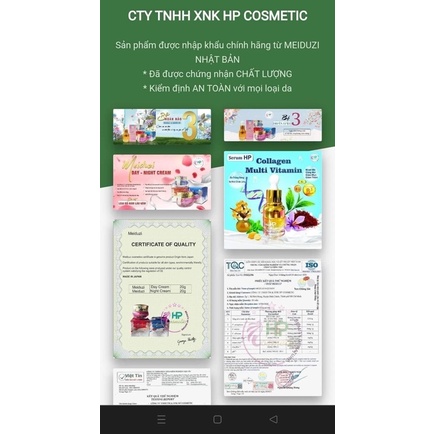 KEM MEIDUZI HÀNG CHUẨN CÓ TEM HP MỚI