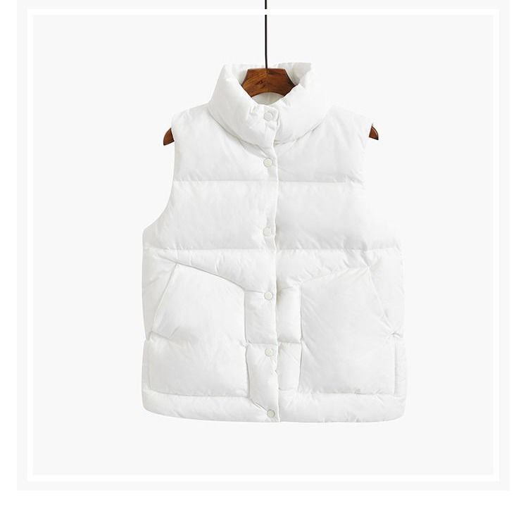 Áo Khoác Phao Sát Nách Đệm Cotton Cổ Đứng Size Lớn S-3xl Thời Trang Hàn Quốc Cho Nữ | BigBuy360 - bigbuy360.vn