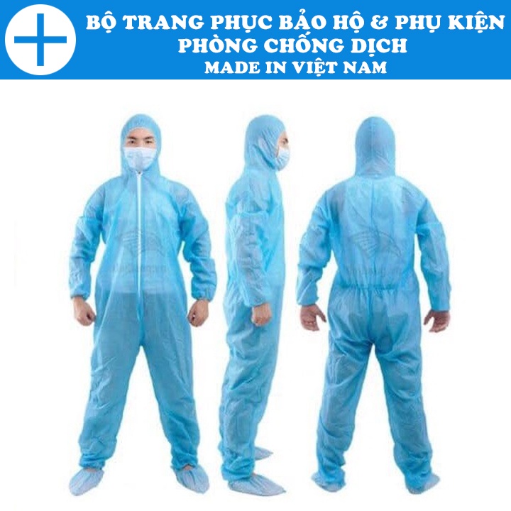 Bộ trang phục bảo hộ và phụ kiện (Set 7 món) phòng chống dịch cô Vy