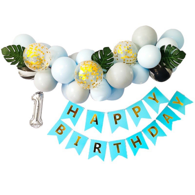 Bộ bóng chữ trang trí sinh nhật cho bé tự trang trí X1- Chọn màu