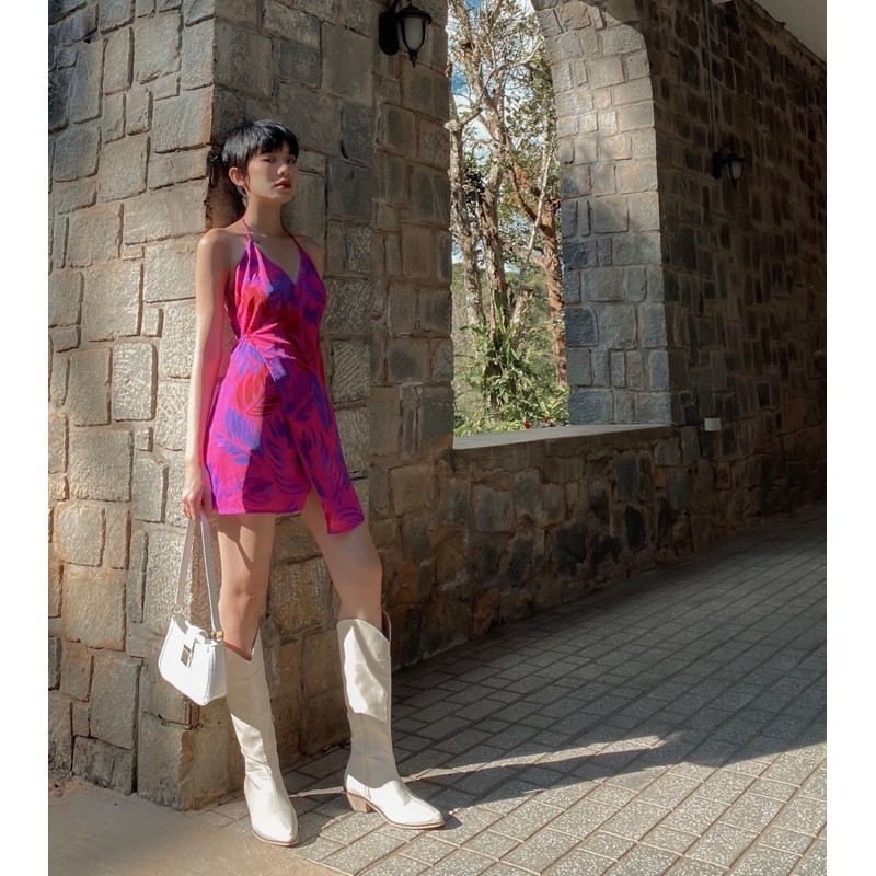 CARRÉ FLORAL DRESS - Váy Voan Hoa