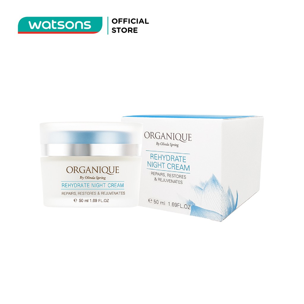 Kem Ban Đêm Organique Dưỡng Ẩm Rehydrate Night Cream 50ml